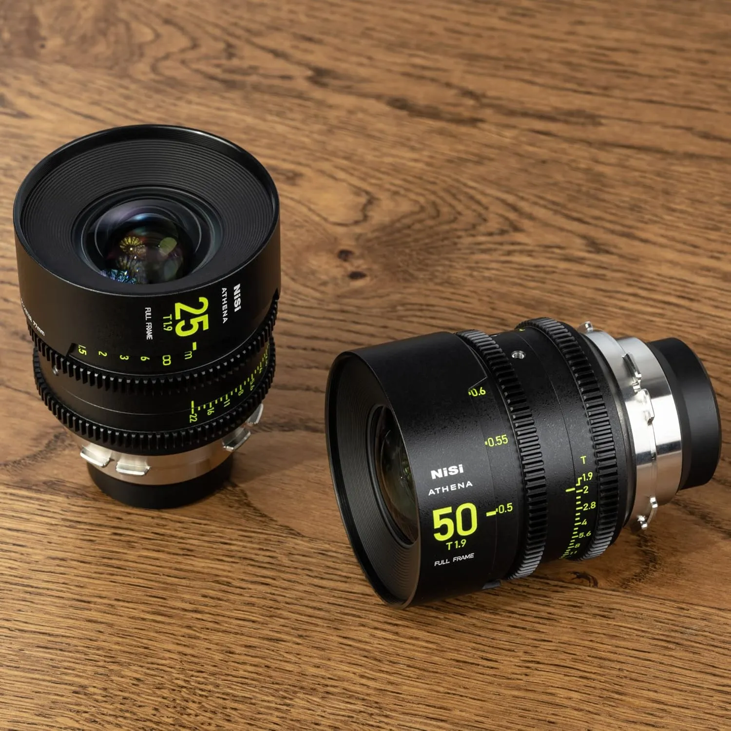 NiSi Athena Prime 5-Lens Kit Compatible with ARRI PL Mount Cameras | 14mm T2.4, 25mm T1.9, 35mm T1.9, 50mm T1.9, 85mm T1.9, with Hard Case