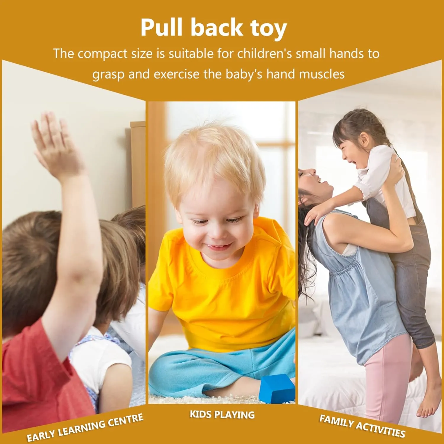 NUOBESTY 1pc Boy Girl School Bus Toy Alloy Pull Back Car Present for Boy Girl Lightweight Portable for Hands Fun Play Anytime