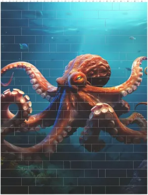 Ocean Animal Octopus Building Block Puzzle Personalized Building Bricks Block Puzzle Building Family Keepsake DIY Brick Block Puzzles Valentine's Day Gifts for Home Decor Brick Puzzle