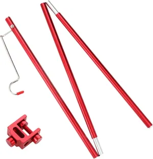 Outdoor Camping Lantern Stand Aluminum Alloy Folding Light Pole for Easy Setup Stability for Camping Hiking Picnic and Outdoor Activities