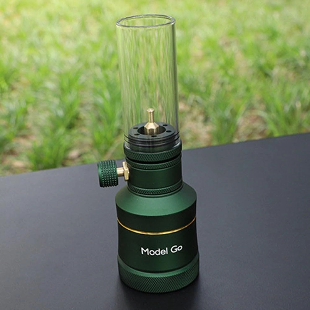 Outdoor Camping Illuminate Gas Lantern,Atmosphere Gas Lamp Tent Lamp,For Hiking,Portable Gas Lamp,For Outdoor Camping And Tent(Only lamp Black)