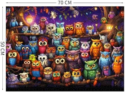 Owl Family Puzzle for Adults 1000 Pieces, Jigsaw Puzzles for Adults 1000 Piece, Puzzle for Adults, Adults Challenging Game Toys, Impossible Puzzle, Family Decoration Puzzle