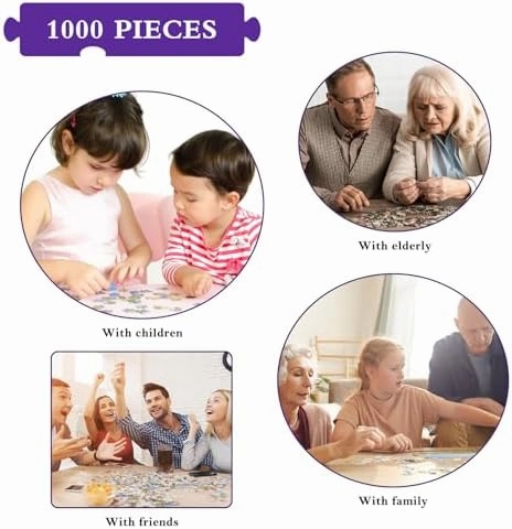 Owl Family Puzzle for Adults 1000 Pieces, Jigsaw Puzzles for Adults 1000 Piece, Puzzle for Adults, Adults Challenging Game Toys, Impossible Puzzle, Family Decoration Puzzle