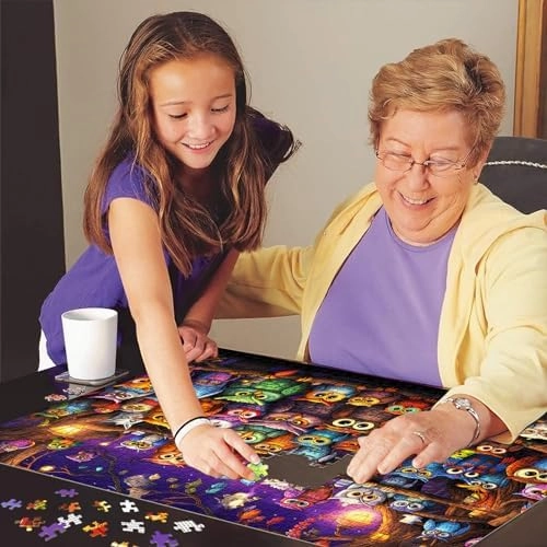 Owl Family Puzzle for Adults 1000 Pieces, Jigsaw Puzzles for Adults 1000 Piece, Puzzle for Adults, Adults Challenging Game Toys, Impossible Puzzle, Family Decoration Puzzle