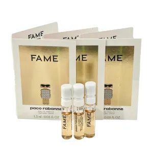 Paco Rabanne FAME Perfume WOMEN spray EDP vial perfume 1.5 ml / 0.05 fl oz - Set of 3