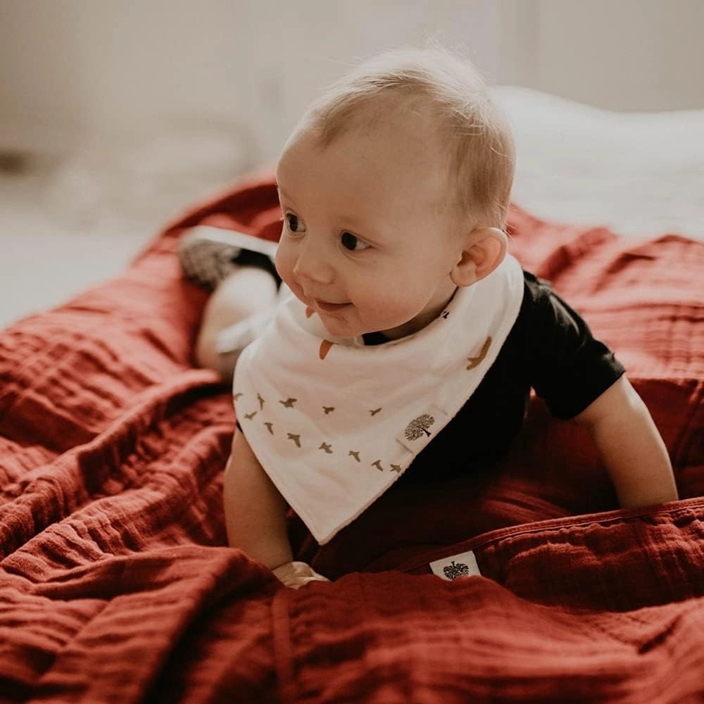 Parker Baby Muslin Blanket | 100% Soft Cotton Toddler Quilt & Baby Muslin Swaddle | Gender Neutral Design 47" x 47" Blanket