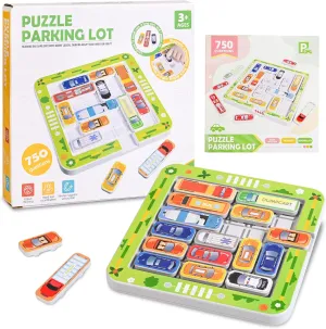 Parking Puzzler Cognitive Skill-Building Travel Game - Magnetic Car Toy with 360/750 Traffic Challenges for Ages 3 , Brain Teaser for Parent-Child Problem Solving Fun(360Magnetic)