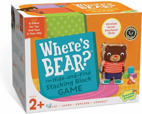 Peaceable Kingdom Where's Bear? The Hide and Find Stacking Block Game for 2 Year Olds