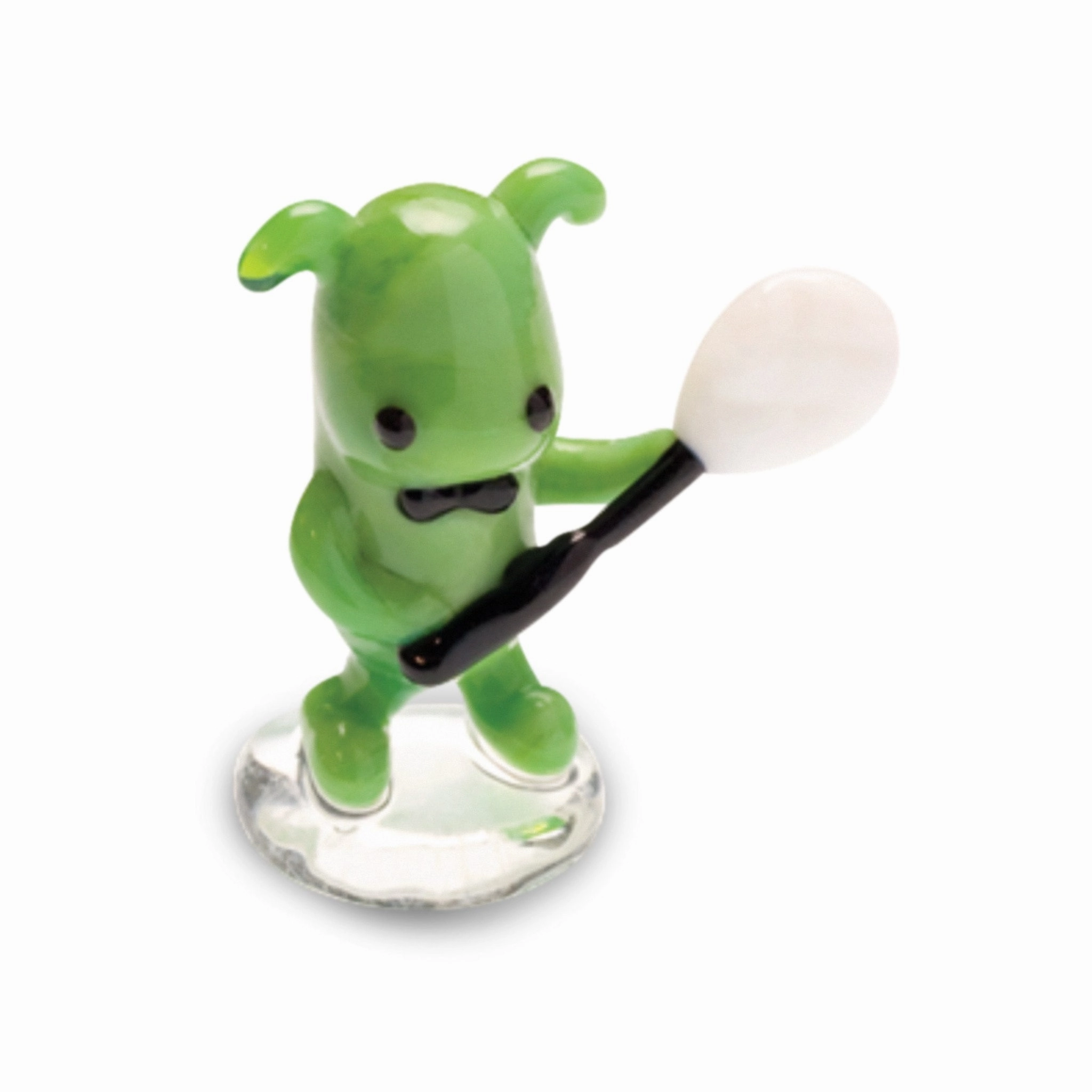 Pecan - Pecanpals Collectible Miniature Glass Figurine in Tynies Collector's Frame