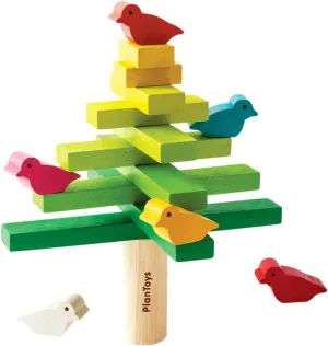 PlanToys Wooden Balancing Tree Learning Toy (5140) | Sustainably Made from Rubberwood and Non-Toxic Paints and Dyes