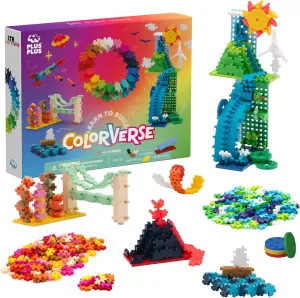 Plus Plus Learn to Build Colorverse Super Set, 3D Building Block Kit, Creative Stem Construction Toy for Kids, 1000 Mini Interlocking Pieces
