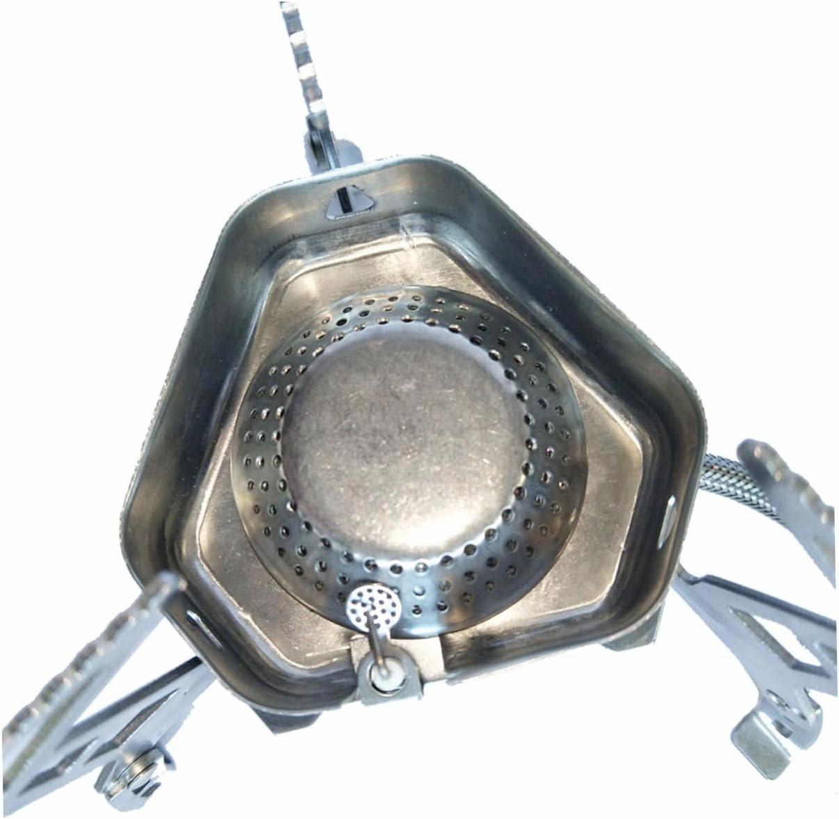 Portable Split Gas Stove with Windshield Thickened Stainless Steel Outdoor Camping Cooker for Barbecue Picnics and Self Driving Tours Design for