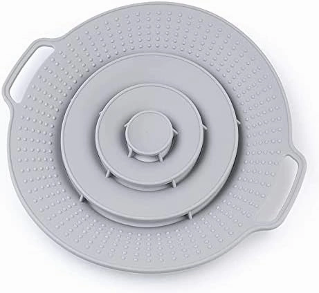 Pot Cover Spill Stopper Lid - Thicken Silicone Boil Over Spill Safeguard,FDA Food Grade Stopper Lid Cover for Pots And Pans, BPA- Instant Pot Cover, Fits Openings 6" to 10" in Diameter
