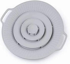 Pot Cover Spill Stopper Lid - Thicken Silicone Boil Over Spill Safeguard,FDA Food Grade Stopper Lid Cover for Pots And Pans, BPA- Instant Pot Cover, Fits Openings 6" to 10" in Diameter
