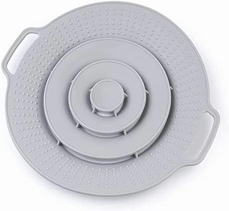 Pot Cover Spill Stopper Lid - Thicken Silicone Boil Over Spill Safeguard,FDA Food Grade Stopper Lid Cover for Pots And Pans, BPA- Instant Pot Cover, Fits Openings 6" to 10" in Diameter