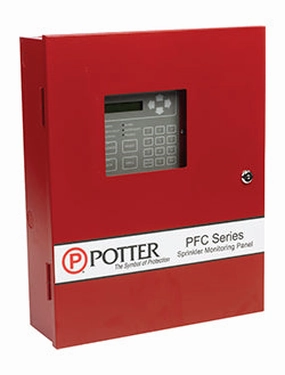 Potter PFC-6006-R 6 Zone Sprinkler Monitoring Panel - Red (Obsolete)-