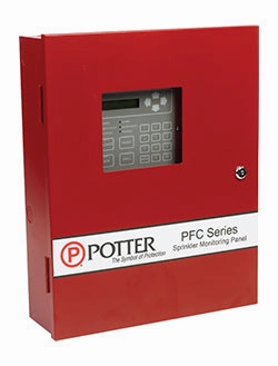 Potter PFC-6006-R 6 Zone Sprinkler Monitoring Panel - Red (Obsolete)-