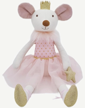 Princess Mouse Stuffed Animals,15.7" Pink Rat Plushies with Lace Skirt,Cute Stuffed Animal for Girls As Birthday