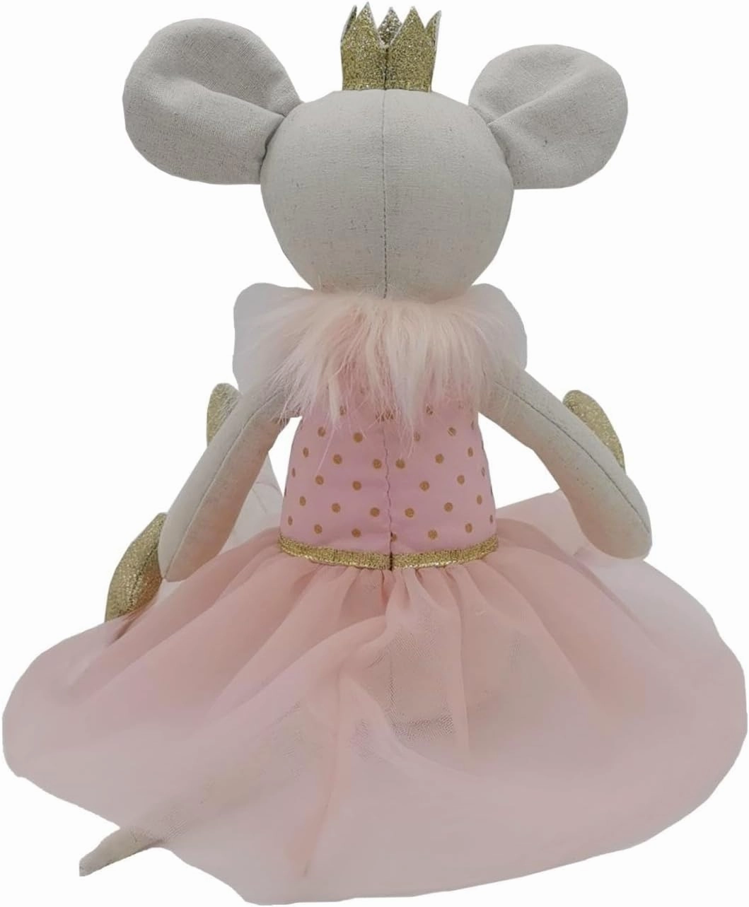 Princess Mouse Stuffed Animals,15.7" Pink Rat Plushies with Lace Skirt,Cute Stuffed Animal for Girls As Birthday