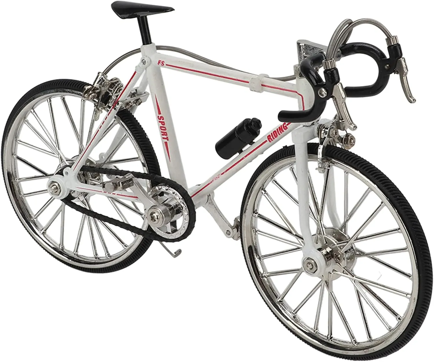 Pssopp Bike Model Mountain Toy, Metal Bike Model Mini Ornament Desktop Decoration, 4.5 x 7.7in