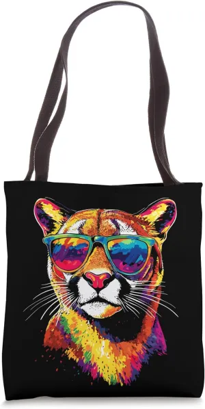 Puma Big Cat Mountain Lion Cougars Pumas Panther Cute Cougar Tote Bag