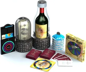 Puzzle Pod Gift Brain Teaser Set, Escape Room Puzzles - 5 Puzzles, 6 Pieces, 1 Count, Adult, Multicolor, Intermediate, Logical Thinking