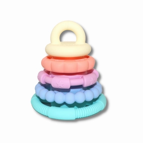 RAINBOW STACKER AND TEETHER TOY - Pastel