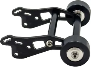 RC Car Parts for Losi for Mini for LMT 1/18 Rc Crawler Adjustable Wheelie Bar Anti Roll Wheel Aluminium Metal Accessories Rc Car Upgrade Parts(Black)