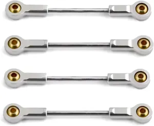 RC Car Upgrade Part for Kyosho for Mini-Z 4x4 1/18 1/24 4pcs Metal for Chassis Suspension Link Rod Pull Rod RC Car Upgrade Parts Accessories