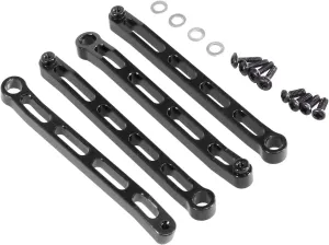 Rc Special Connecting Rod for MN82 LC79 82S 82Por 1/12 Metal for Chassis Pull Rod RC CarOff-Road Tracked Vehicles Parts and Accessories Upgrade Replacement and Use(Black)