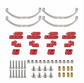 RC Car Accessories Compatible with WPL B24 for JJRC 4WD 1/16 RC Car Upgrade Parts 1 Set for Leaf for Spring Damping Suspension Accessories Red