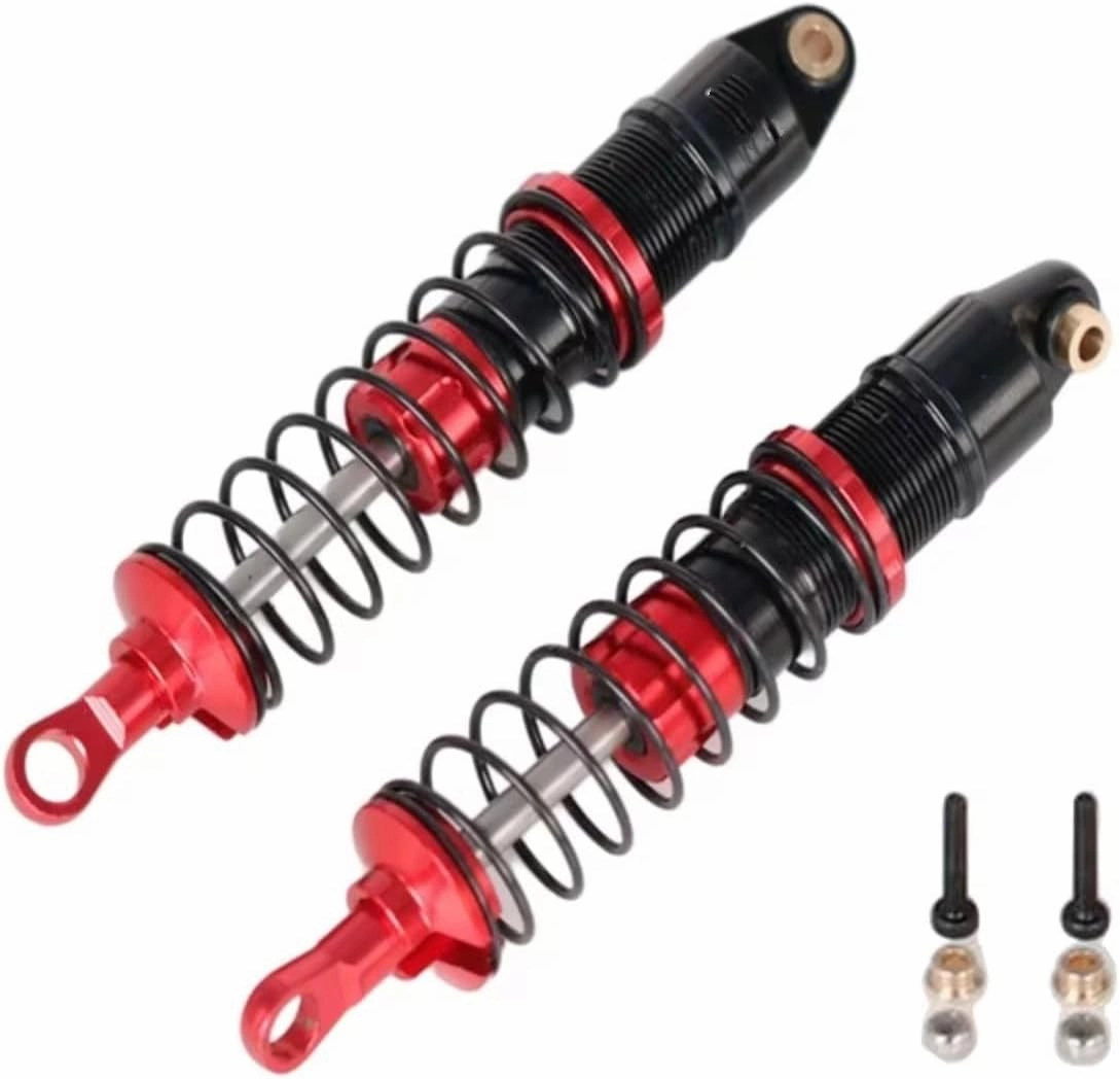 RC Car Shock Absorbers Compatible with LOSI for Mini-B for Mini-T for Racing 1/16 1/18 RC Crawler Car Parts Machined Aluminum Front Rear Shock Set(Front)