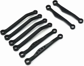 Rc Connecting Rod Tie Rod for WPL C64 1/16 Metal for Chassis Link Rod Pull Rod Set RC Car Off-Road Vehicle Tracked Vehicle Parts and Accessories Upgrade Replacement Use(Black)