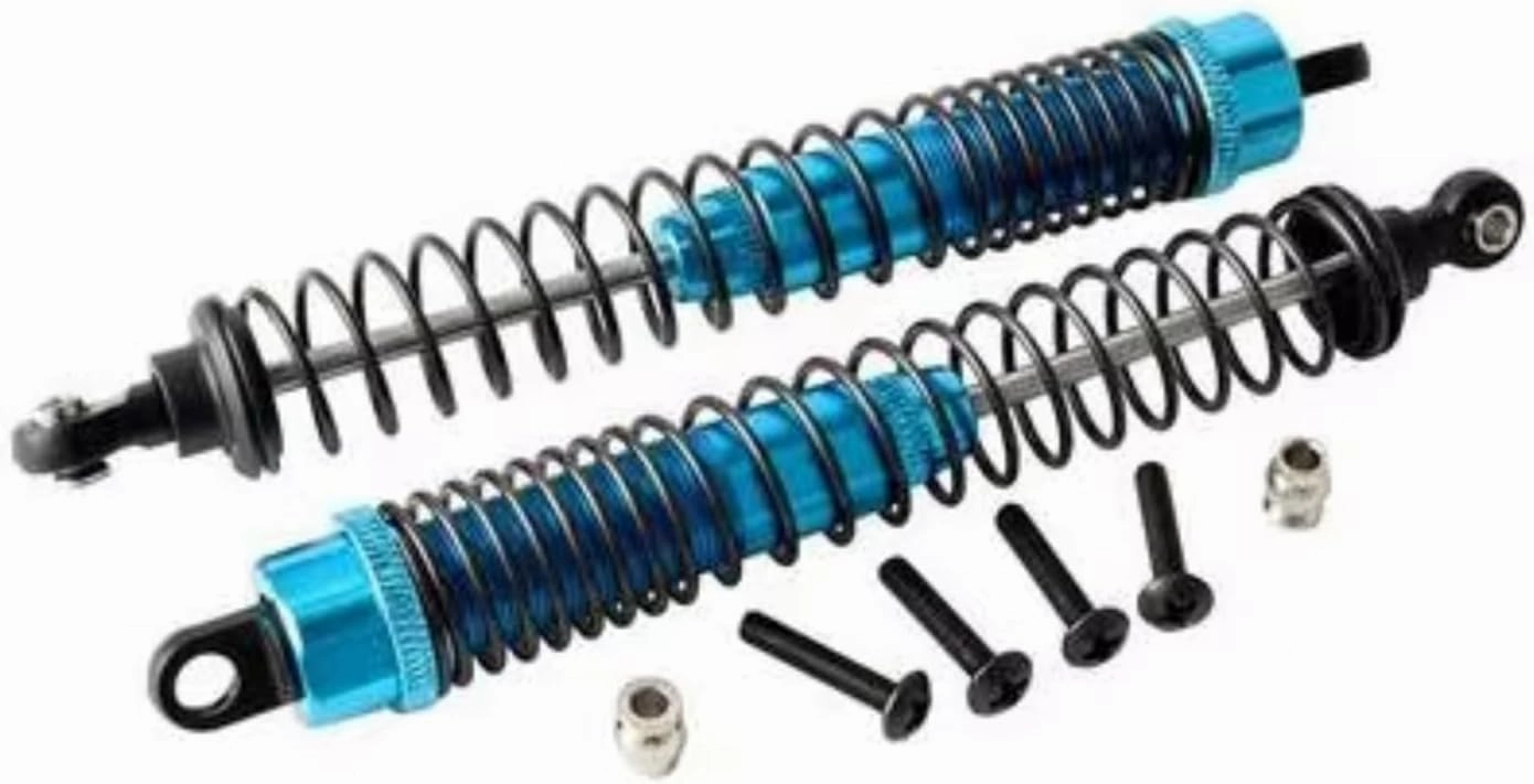 Rc Shock Absorber For Wltoys K949 1/10 Aluminum Alloy Upgrade Front And Rear Shock Absorbers Rc Car Tracked Vehicle Parts And Accessories Upgrade, Replacement(Blue)