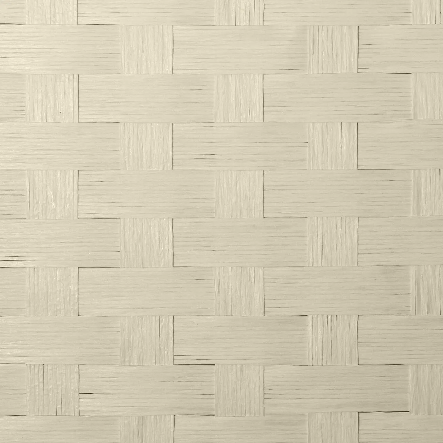 Red Lantern 2 ft. Short Woven Fiber Folding Screen - 6 Panel - Cream