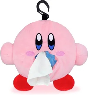 Roffatide Anime Kirby Tissue Box Cartoon Plush Doll Tissue Cover Creative Paper Holder Napkin Box Paper Storage for Car Home Bathroom