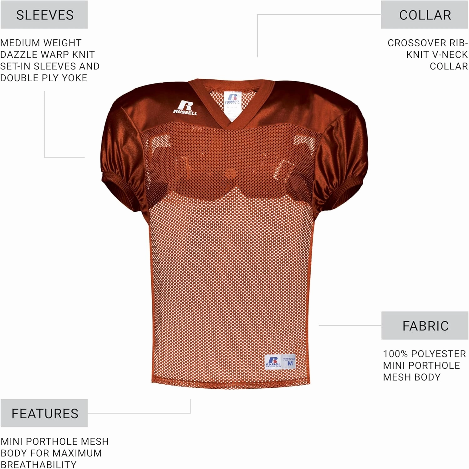 Russell Athletic Boys Youth Stock Practice Jersey