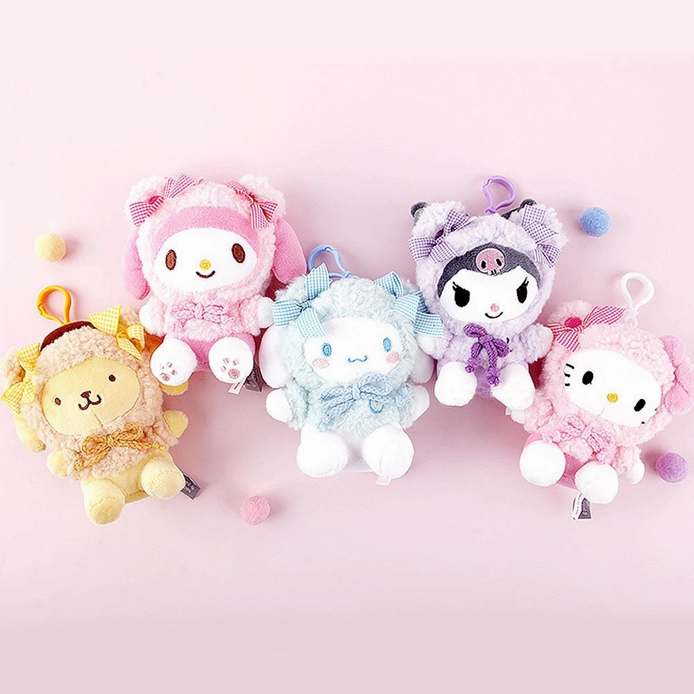 Sanrio Hello Kitty Fluffy Hoodie Clip-On Plush