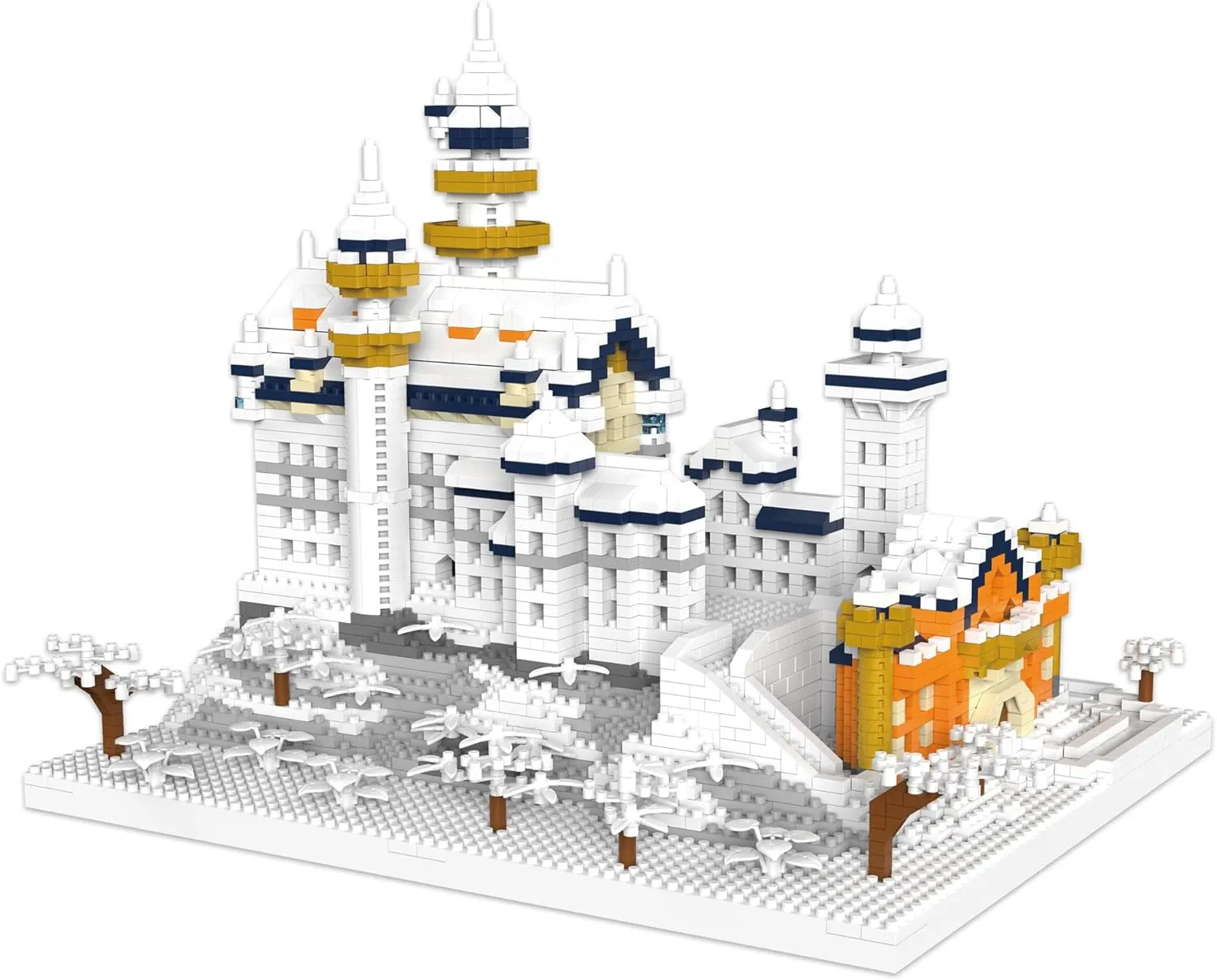 SEMKY Micro Mini Blocks New Swan Stone Castle Model Set,(4016Pieces) -Building and Architecture Toys Gifts for Kid and Adult
