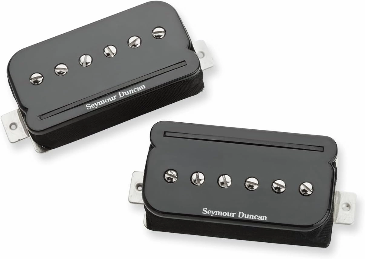 Seymour Duncan Black P-Rails Humbucker Set - Electric Guitar Pickup, Versatile Humbucker, Strat, and P90 Tone