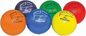 Shark Skin Mini Foam Playballs with Super Tough Skin Coating (Set of 6)