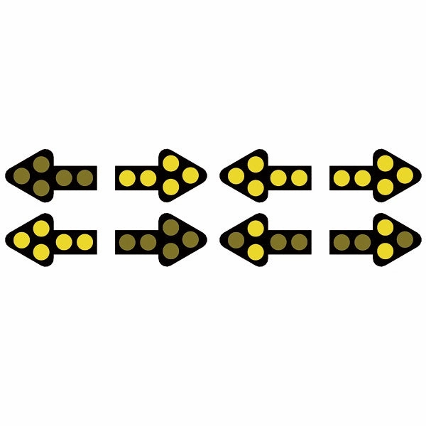 Sho-me/Able 2 Mega-Bright Standard 2-Piece Arrow Board