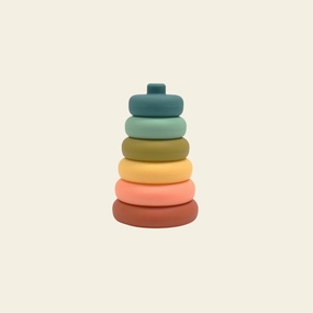 Silicone Stacker Tower - Blueberry