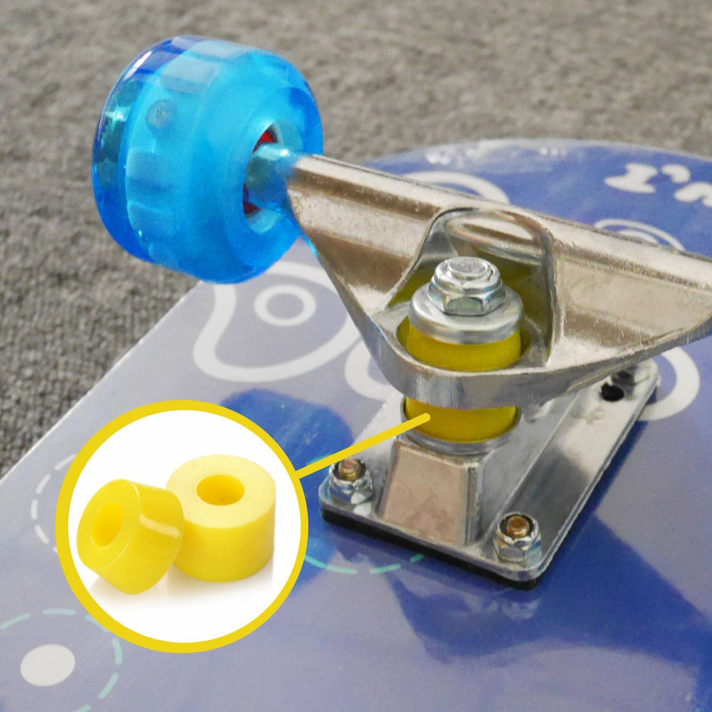 Skateboard With Colourful Flashing Wheel