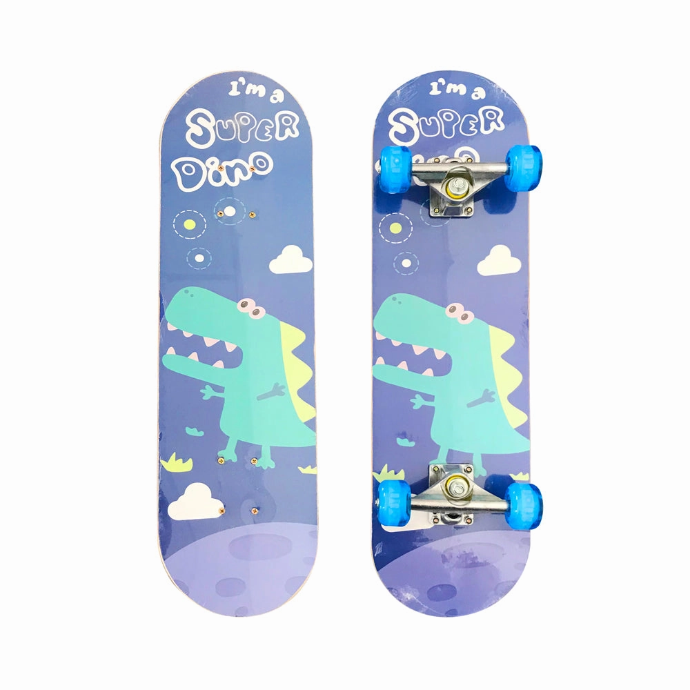 Skateboard With Colourful Flashing Wheel