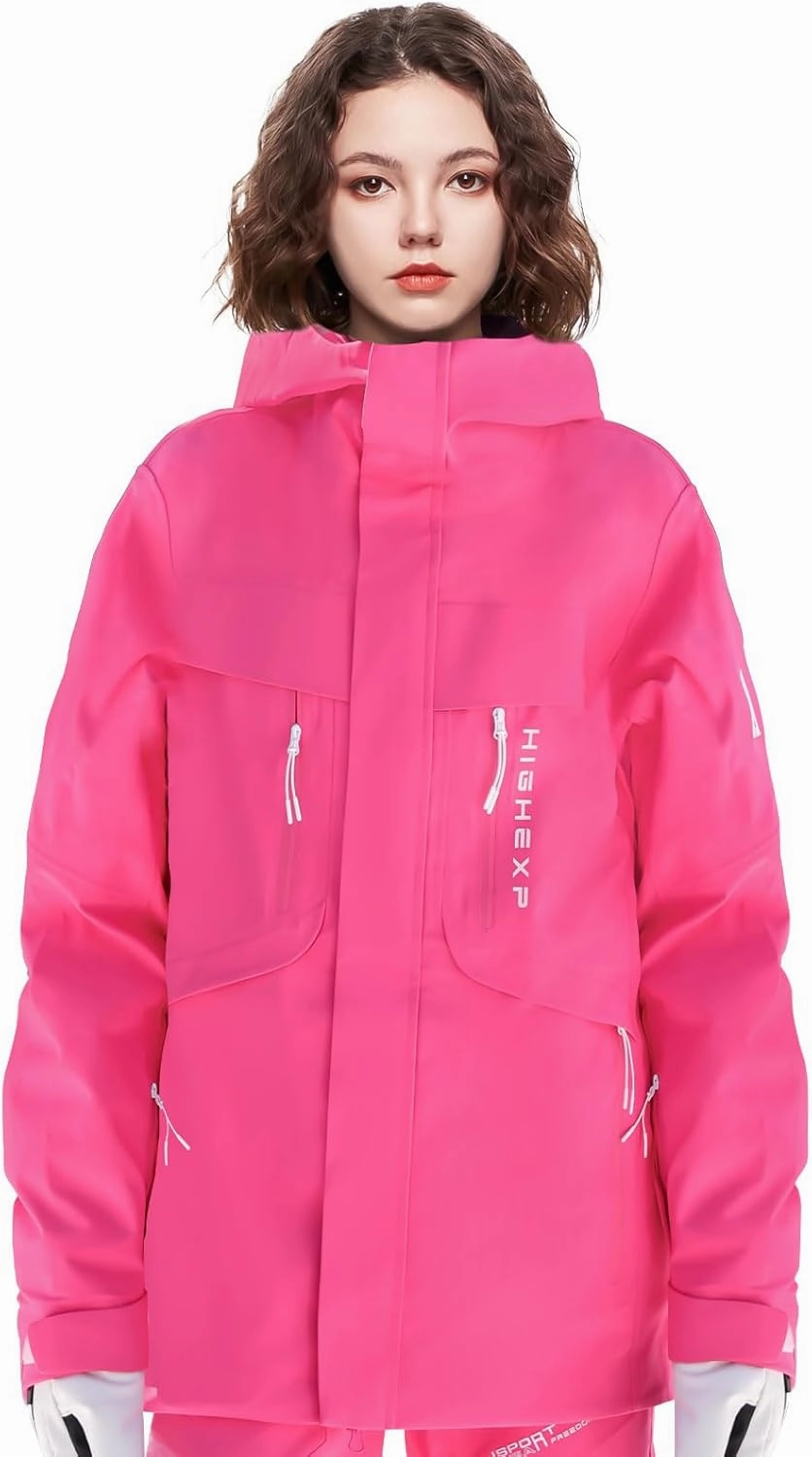 Ski Jacket Snowboard Coat Snow Winter Waterproof Insulated Windproof Baggy Warm Hooded Jacket for Men Women