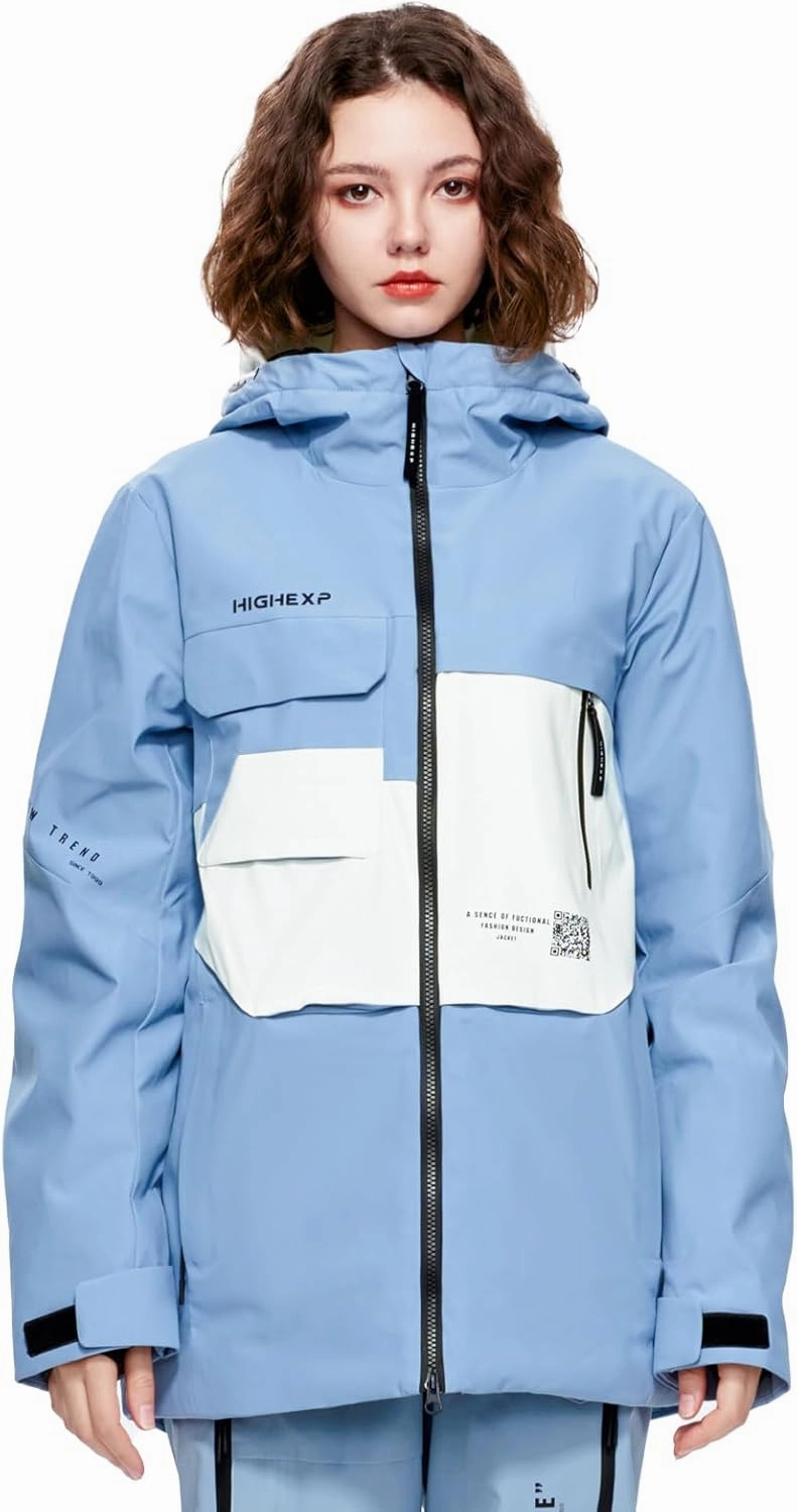 Ski Jacket Snowboard Coat Snow Winter Waterproof Insulated Windproof Baggy Warm Hooded Jacket for Men Women