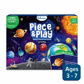 Skillmatics Piece & Play: Up In Space | Floor Puzzle & Game