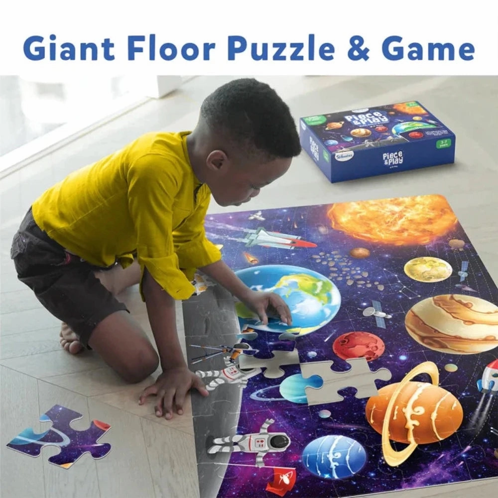 Skillmatics Piece & Play: Up In Space | Floor Puzzle & Game