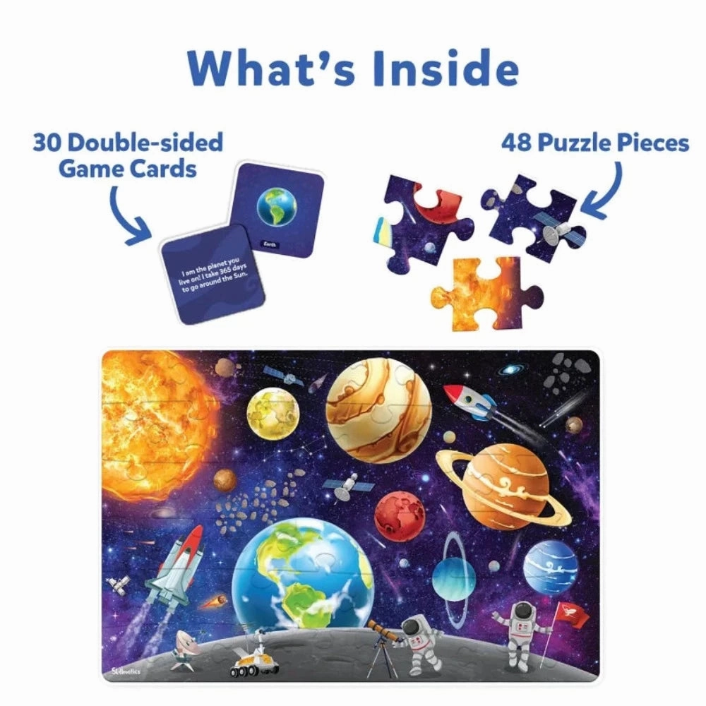 Skillmatics Piece & Play: Up In Space | Floor Puzzle & Game